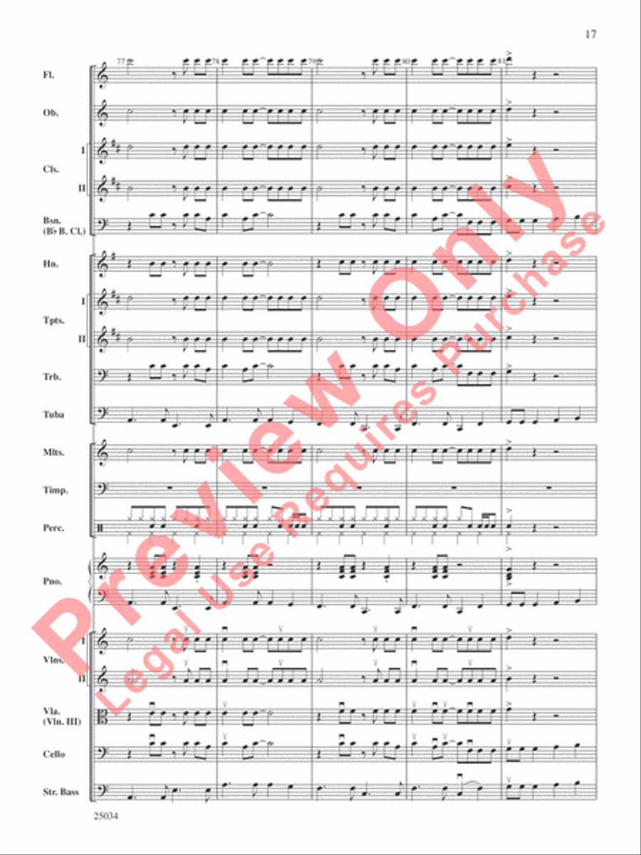 A Rockin' Halloween Full Orchestra scores gallery preview page 18