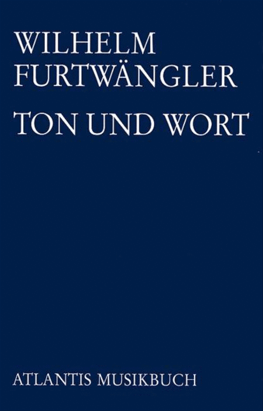 Furtwaengler Ton Und Wort 1918 School and Community scores gallery preview page 1