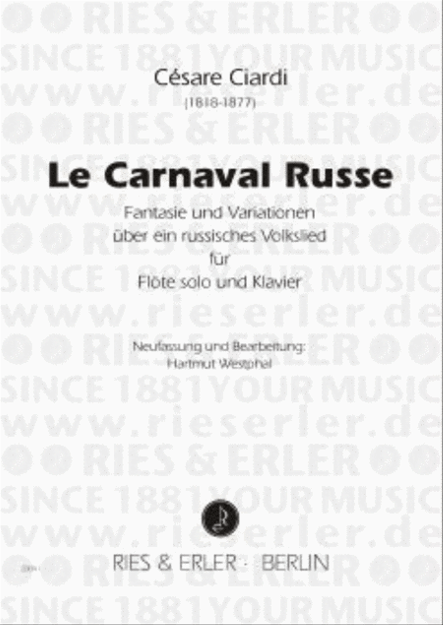 Le Carnaval russe Flute Solo scores gallery preview page 1