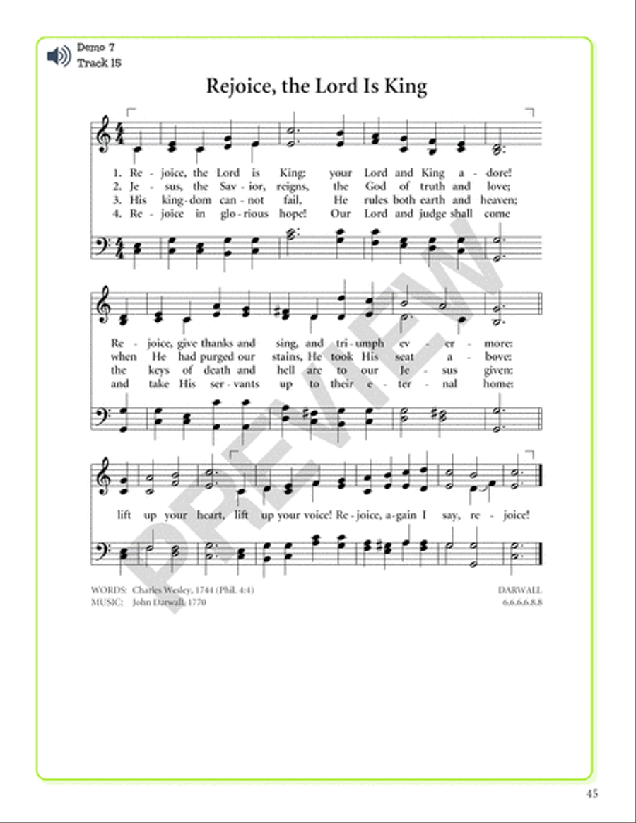 Hymn Discovery, Vol. 3 Unison Choir scores gallery preview page 13