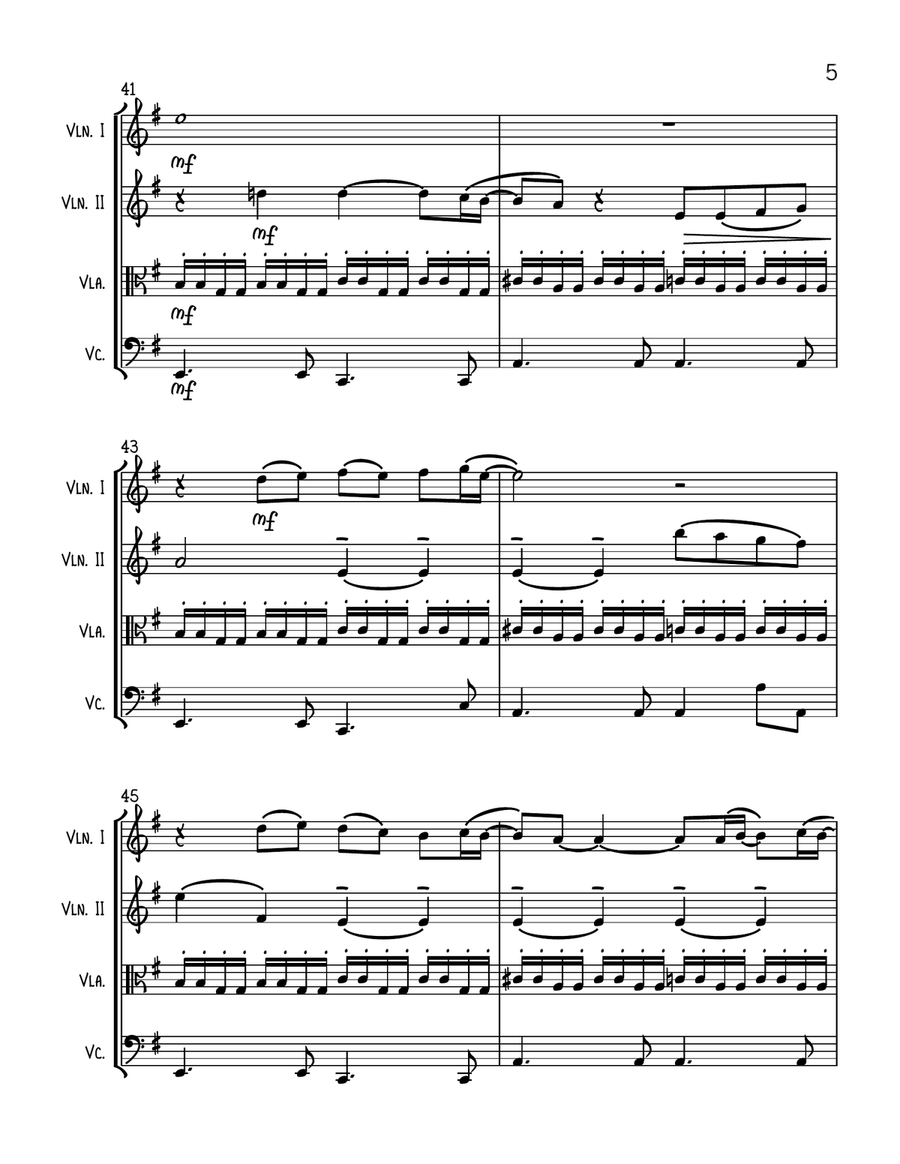 No Time To Die String Quartet scores gallery preview page 5