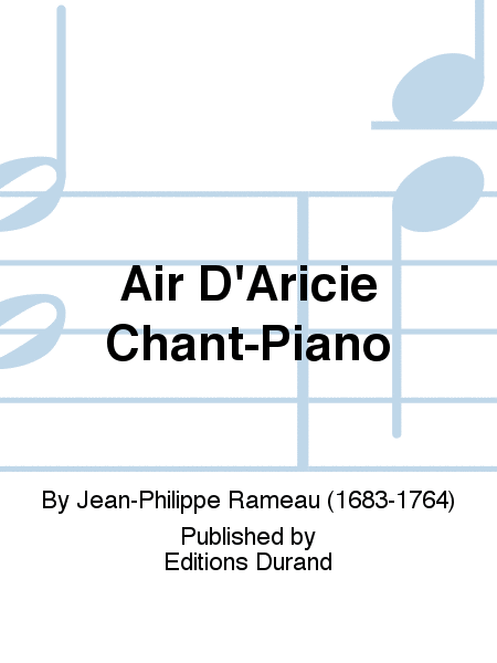 Air D'Aricie Chant-Piano