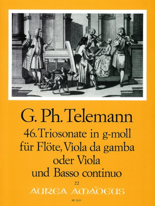 Book cover for 46th Trio sonata G minor TWV 42:g7