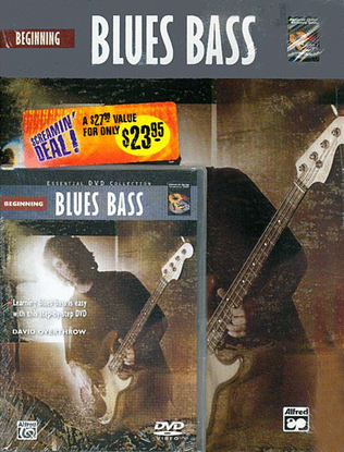 Book cover for Beginning Blues Bass (Book and DVD)