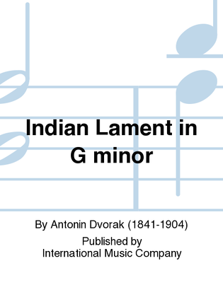 Book cover for Indian Lament In G Minor