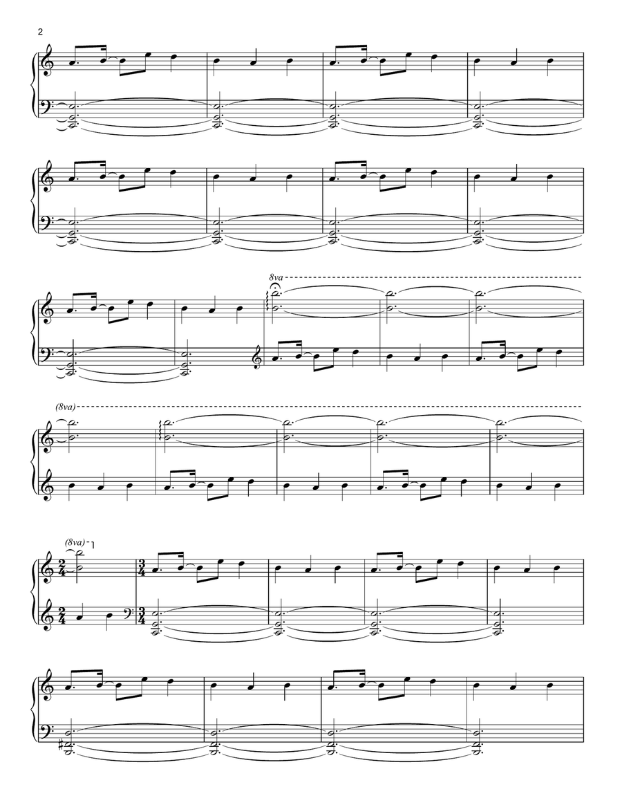 Ghosts Ghosts Piano Solo scores gallery preview page 2
