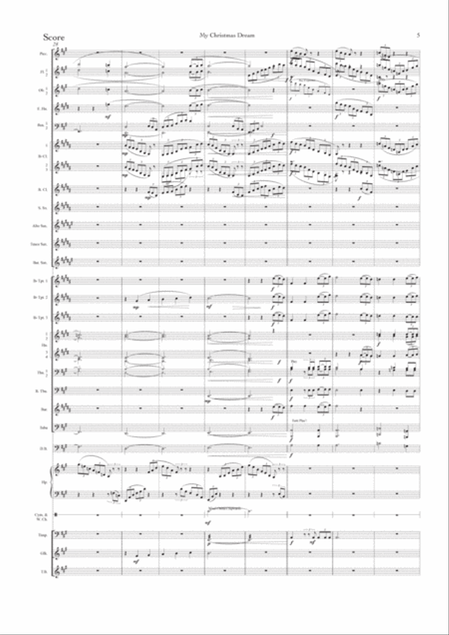 My Christmas Dream (New music for concert band) Concert Band scores gallery preview page 6