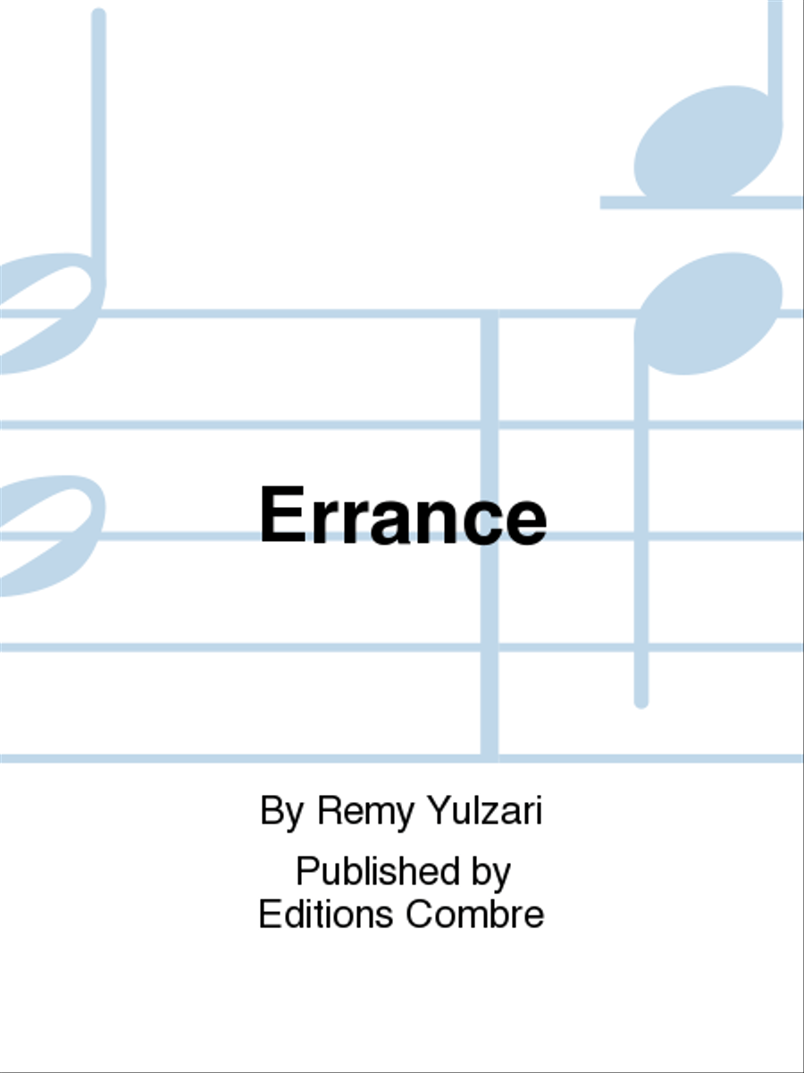 Errance Double Bass scores gallery preview page 1
