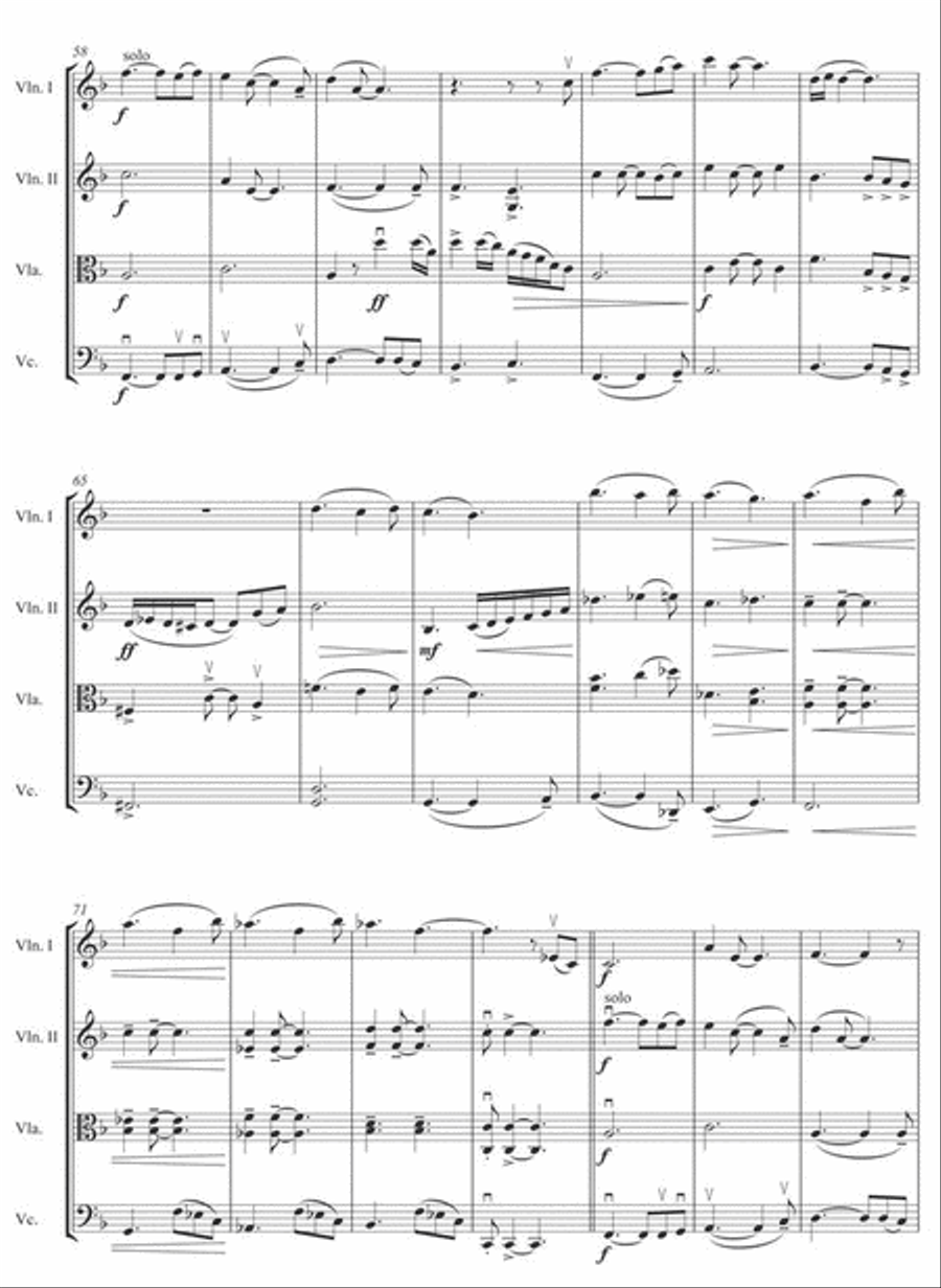 We Are The Champions We Are The Champions String Quartet scores gallery preview page 3