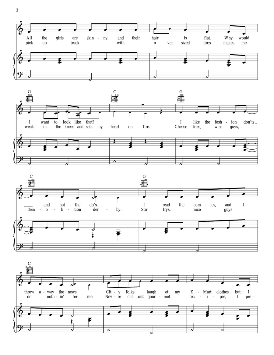Don't Call Me Trailer Trash Guitar scores gallery preview page 2