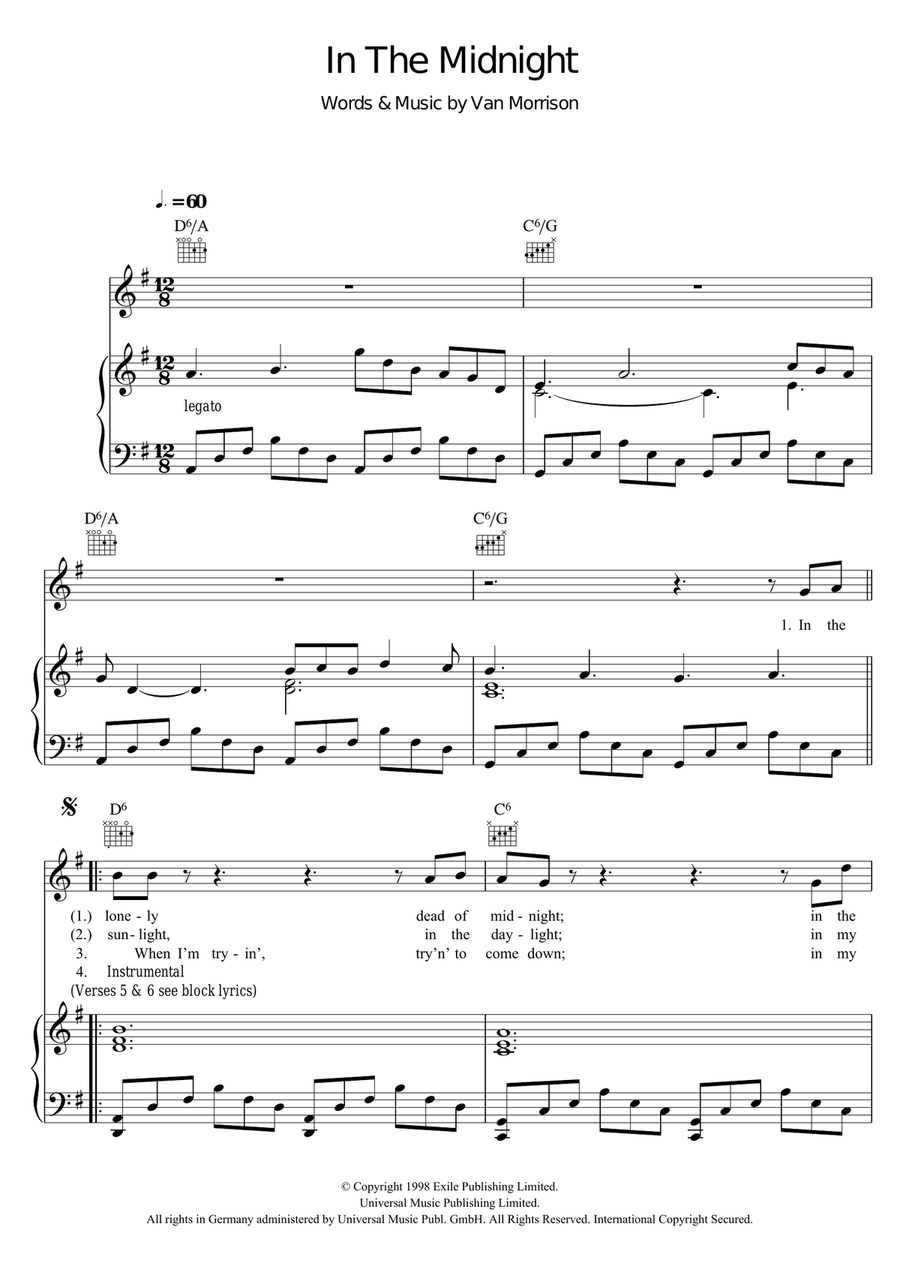 In The Midnight In The Midnight Violin Solo scores gallery preview page 1