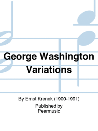 Book cover for George Washington Variations