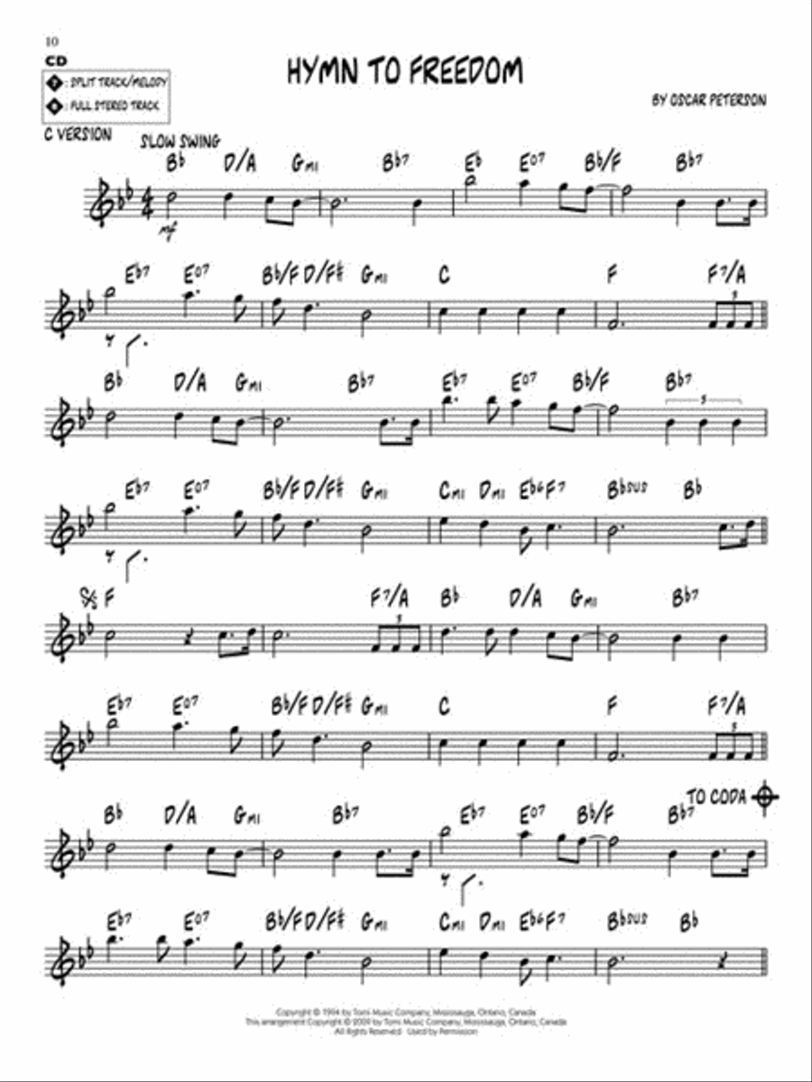 Oscar Peterson C Instrument scores gallery preview page 6
