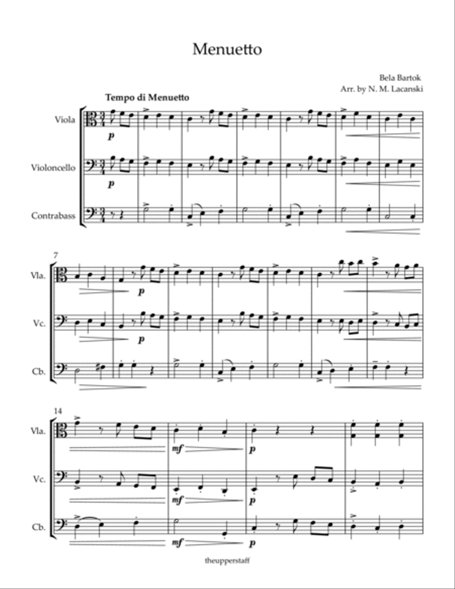 Menuetto String Trio scores gallery preview page 2