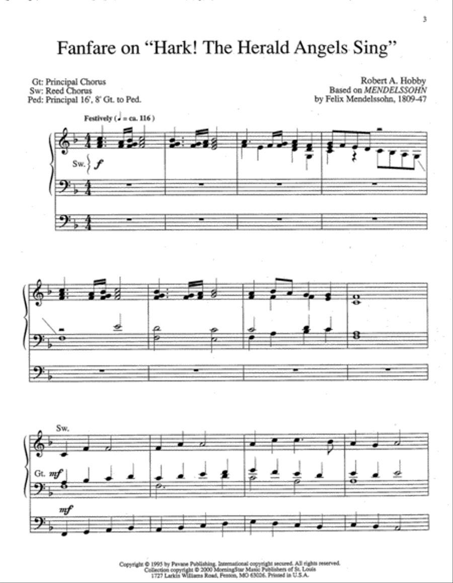 Three Christmas Preludes, Set 1 Organ scores gallery preview page 2