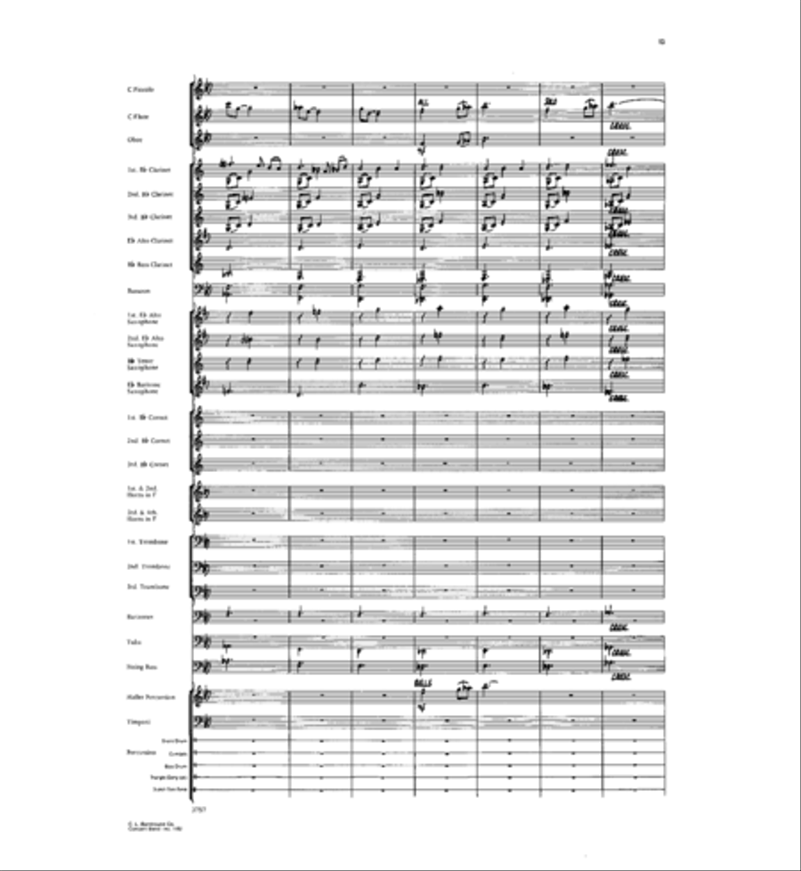 Declaration, Ballade & Finale Concert Band scores gallery preview page 12