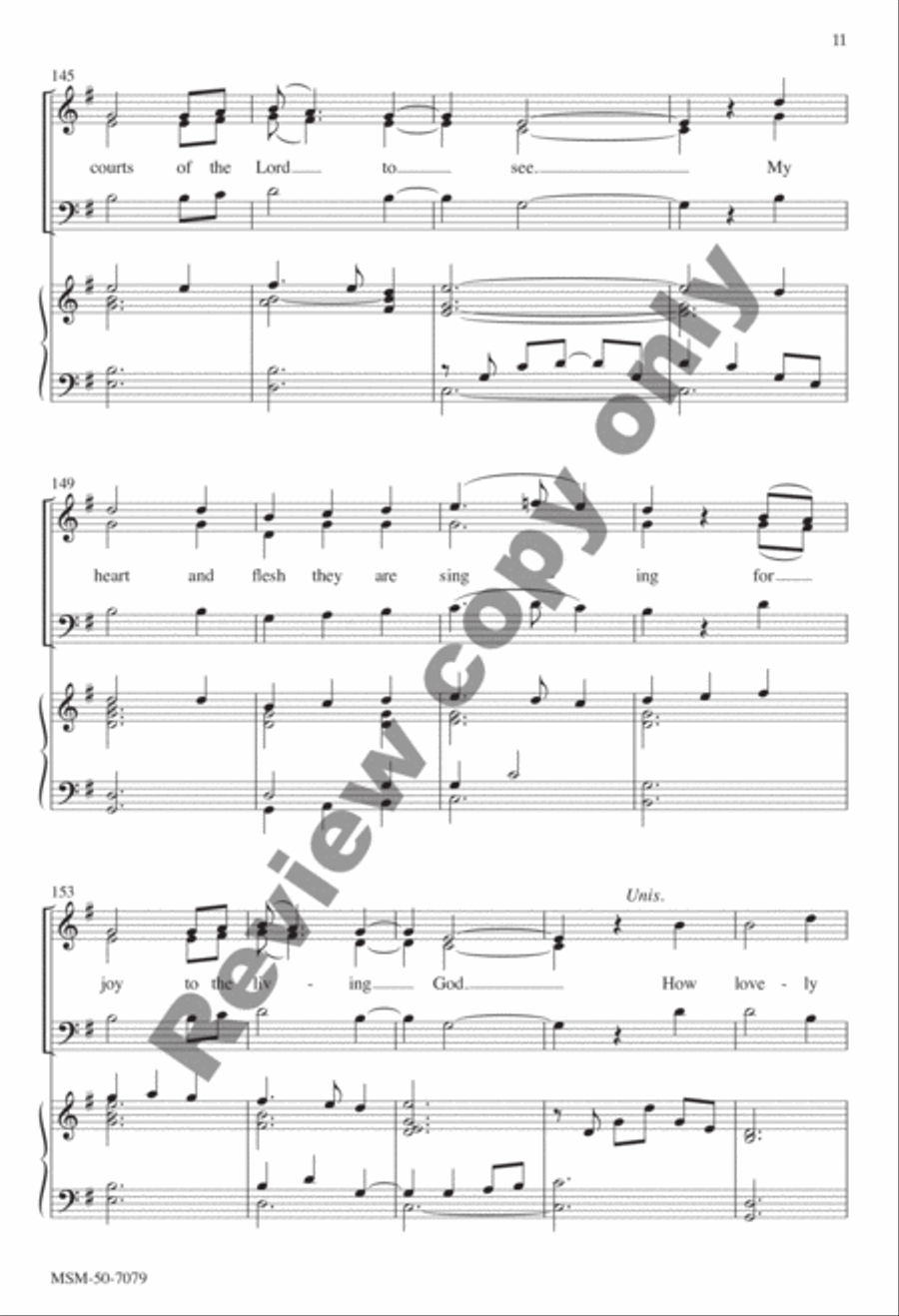How Lovely Is Thy Dwelling Place 4-Part scores gallery preview page 22
