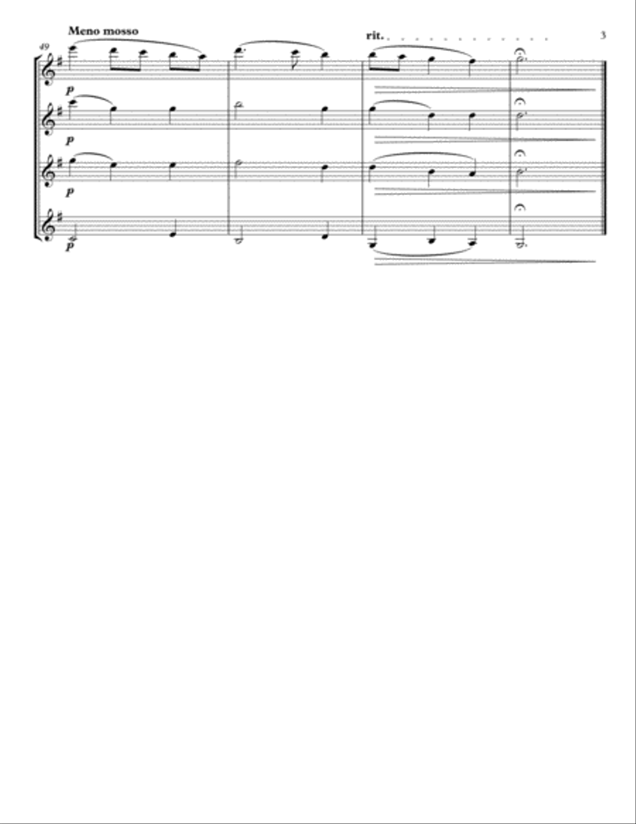 Dona Nobis Pacem for Flute Quartet Flute Quartet scores gallery preview page 3