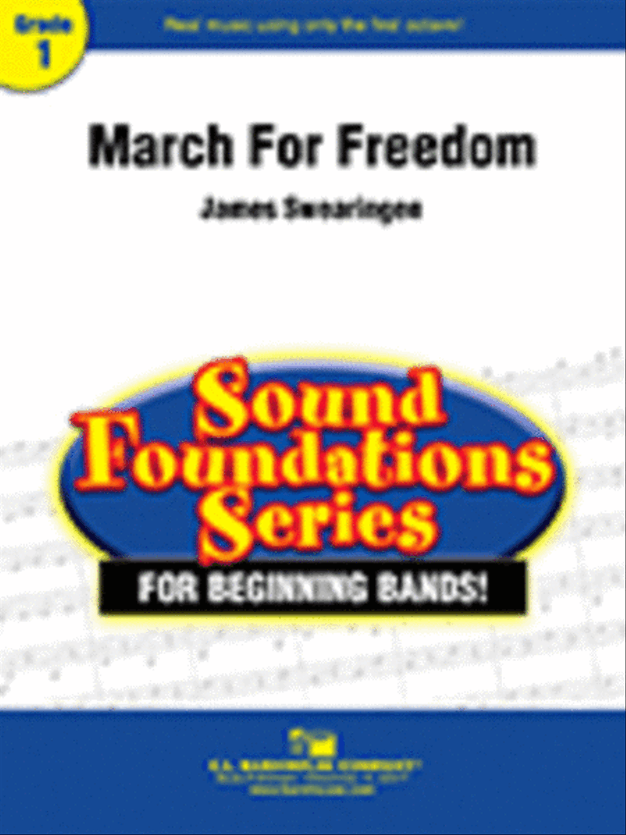 March For Freedom Concert Band scores gallery preview page 1