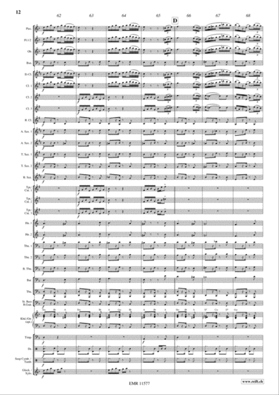 Flight To Buenos Aires Concert Band scores gallery preview page 13
