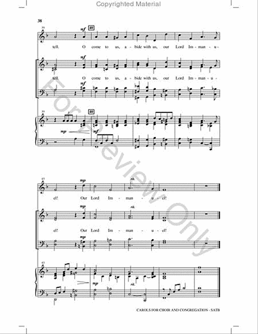 Carols for Choir and Congregation Choir scores gallery preview page 37