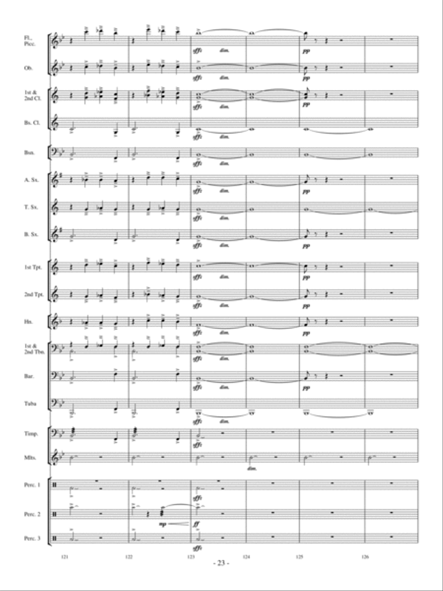 The Witch and the Saint Concert Band scores gallery preview page 22