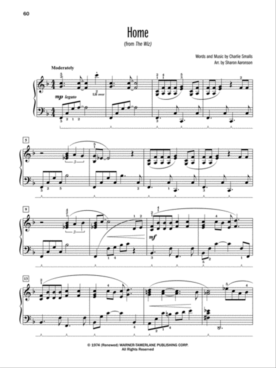 Top 10 Broadway, Classical, Jazz & Movies Piano Solo scores gallery preview page 3