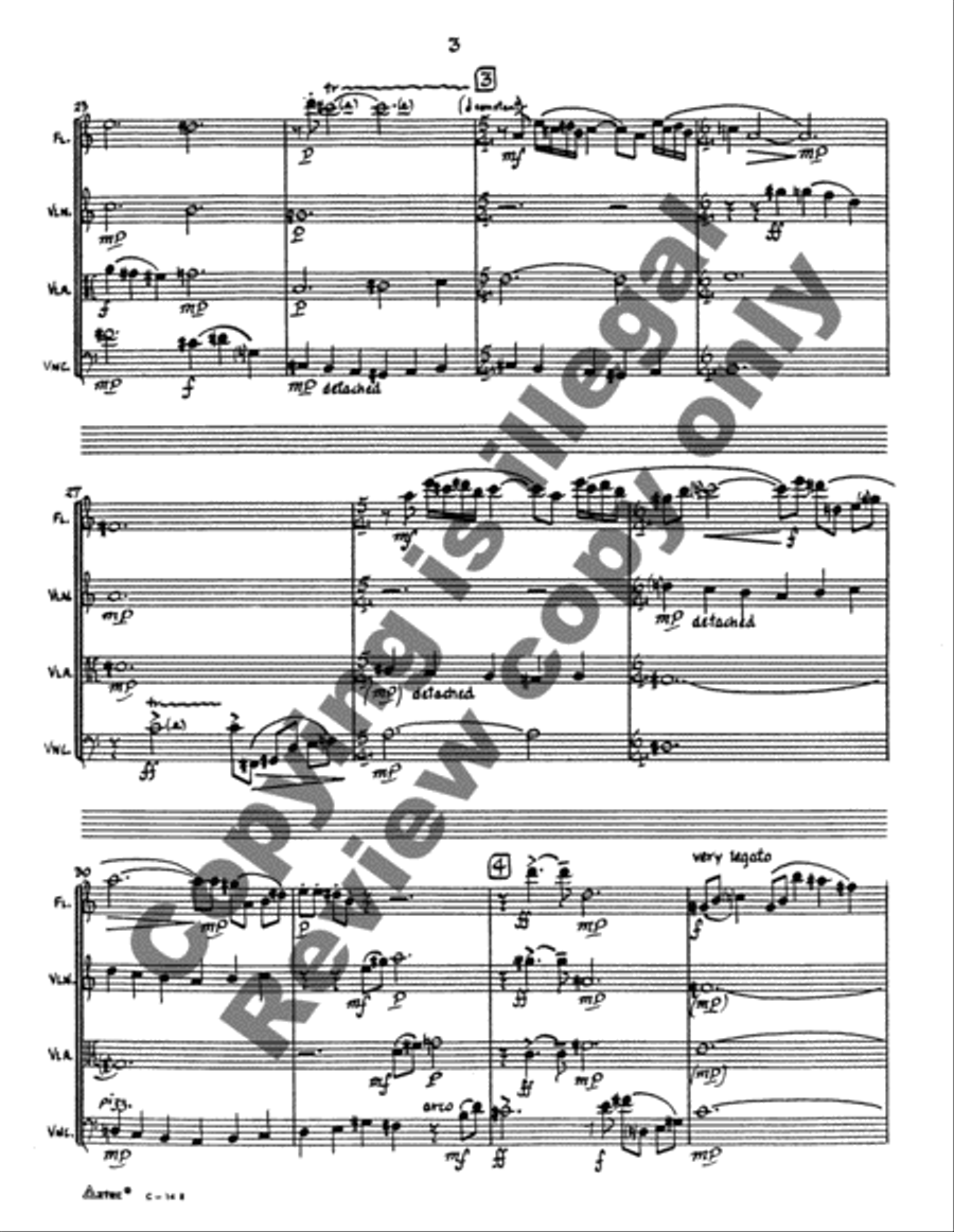 Celebration Flute Quartet scores gallery preview page 4