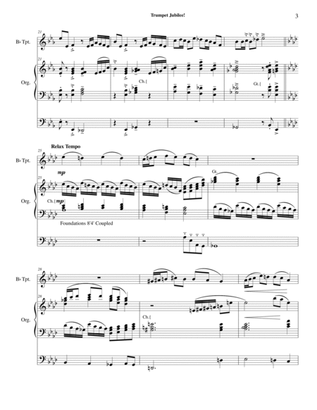 Trumpet Jubilee! (optional trumpet or organ duet part)