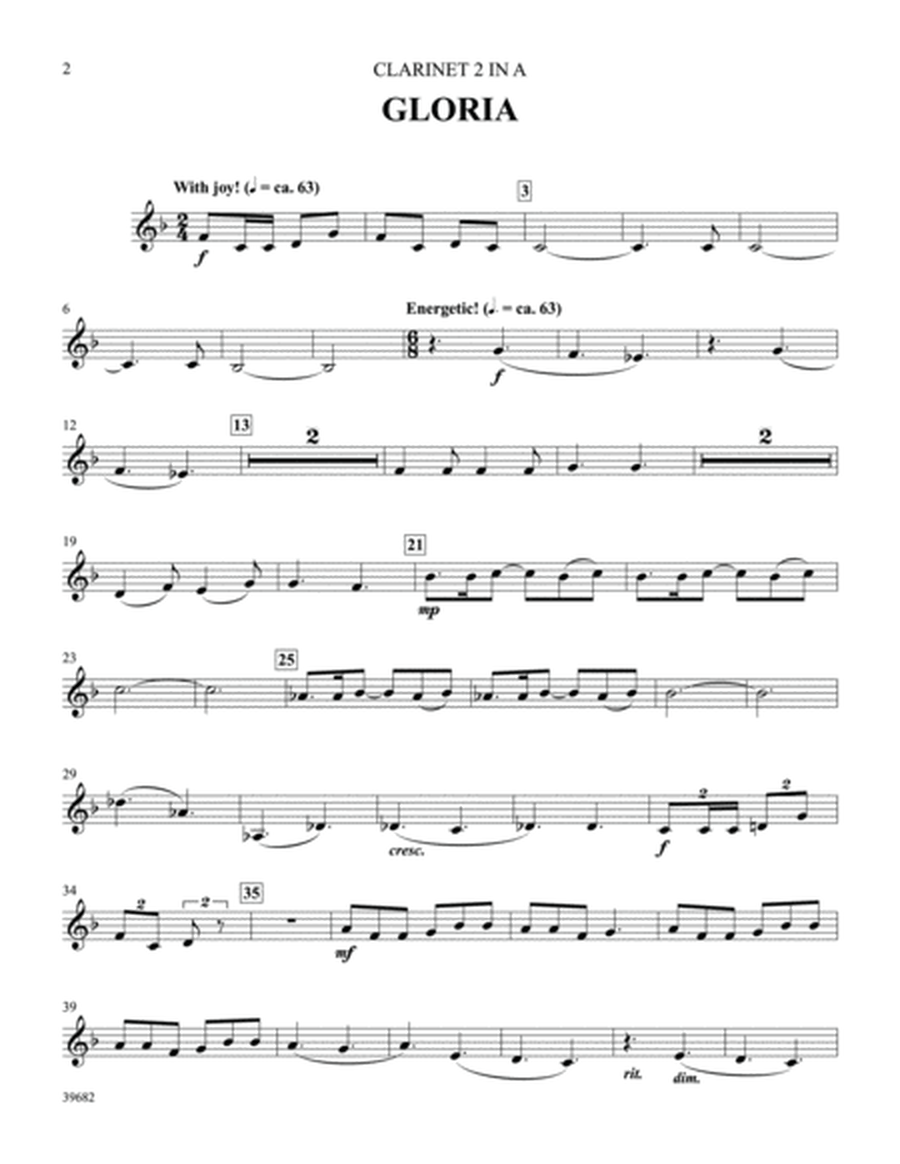 Missa Festiva: Clarinet 2 in A