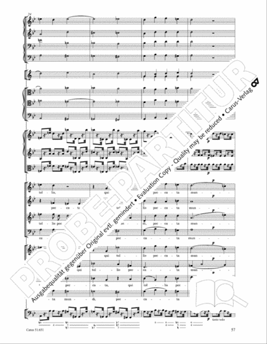 C Minor Mass, K. 427 (Missa in c KV 427) 4-Part scores gallery preview page 73