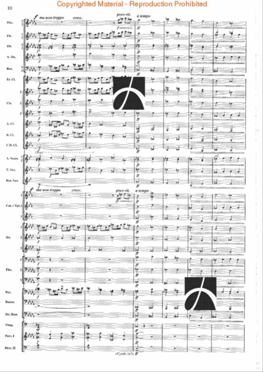 Canterbury Chorale Concert Band scores gallery preview page 10