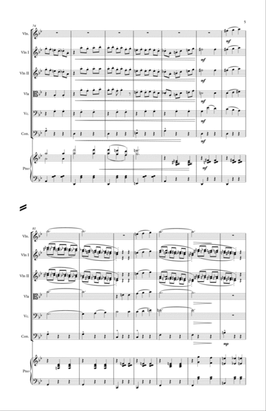 Howl's Moving Castle String Orchestra scores gallery preview page 5