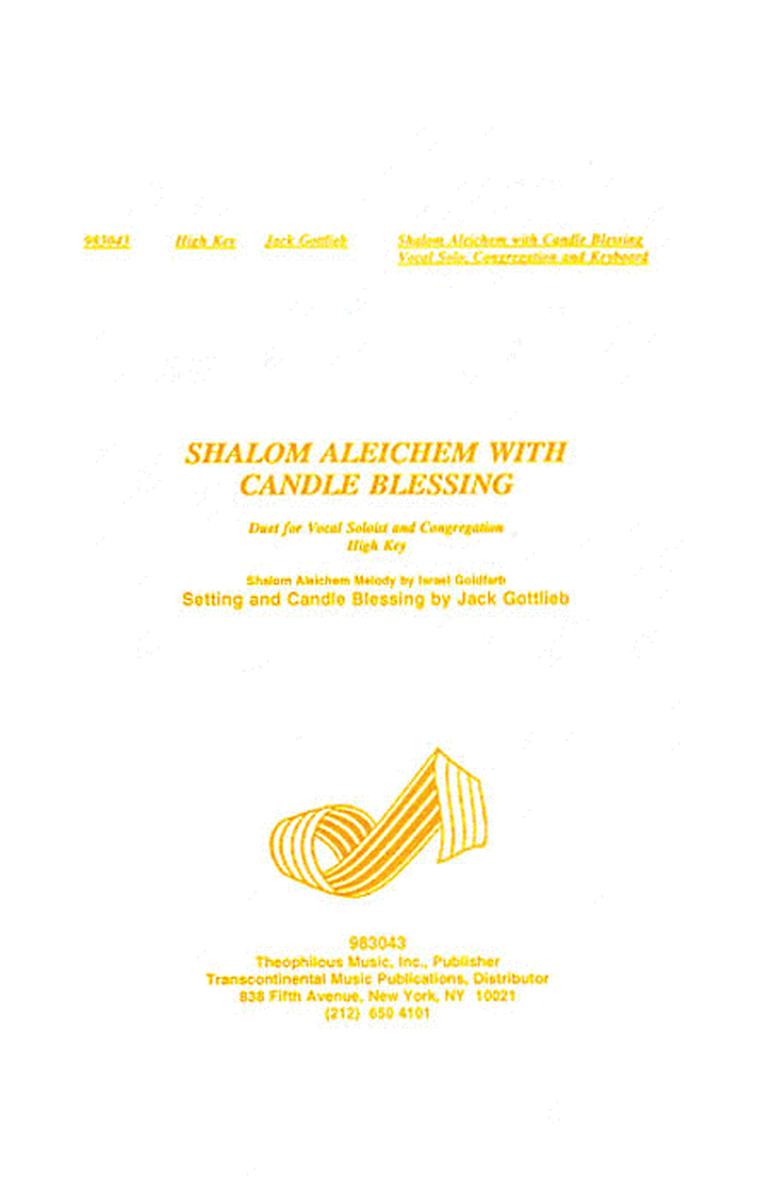 Shalom Aleichem With Candle Blessing (high)
