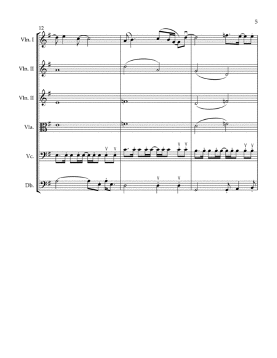 Follow You, Follow Me String Quartet scores gallery preview page 5