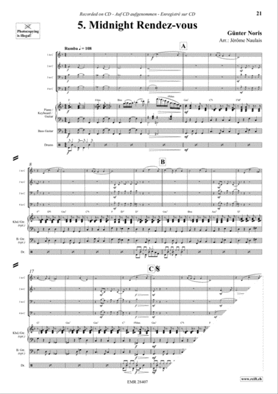 Let's Dance Volume 3 Brass Ensemble scores gallery preview page 7
