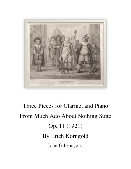 3 Pieces from Much Ado About Nothing for Clarinet and Piano image number null
