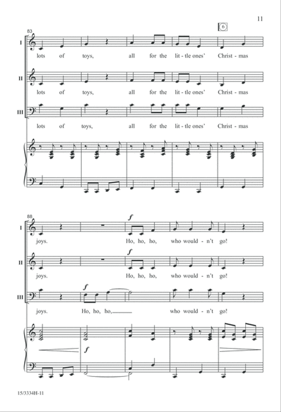 A Jolly, Jingling Carol Medley 3-Part scores gallery preview page 11