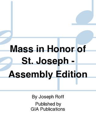 Mass in Honor of St. Joseph - Assembly Edition