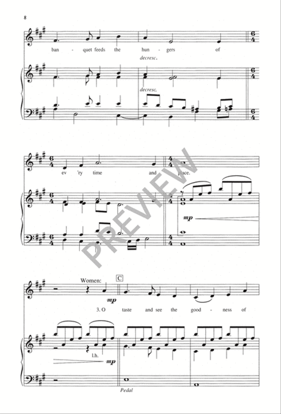 Hymn of Thanksgiving 4-Part scores gallery preview page 9