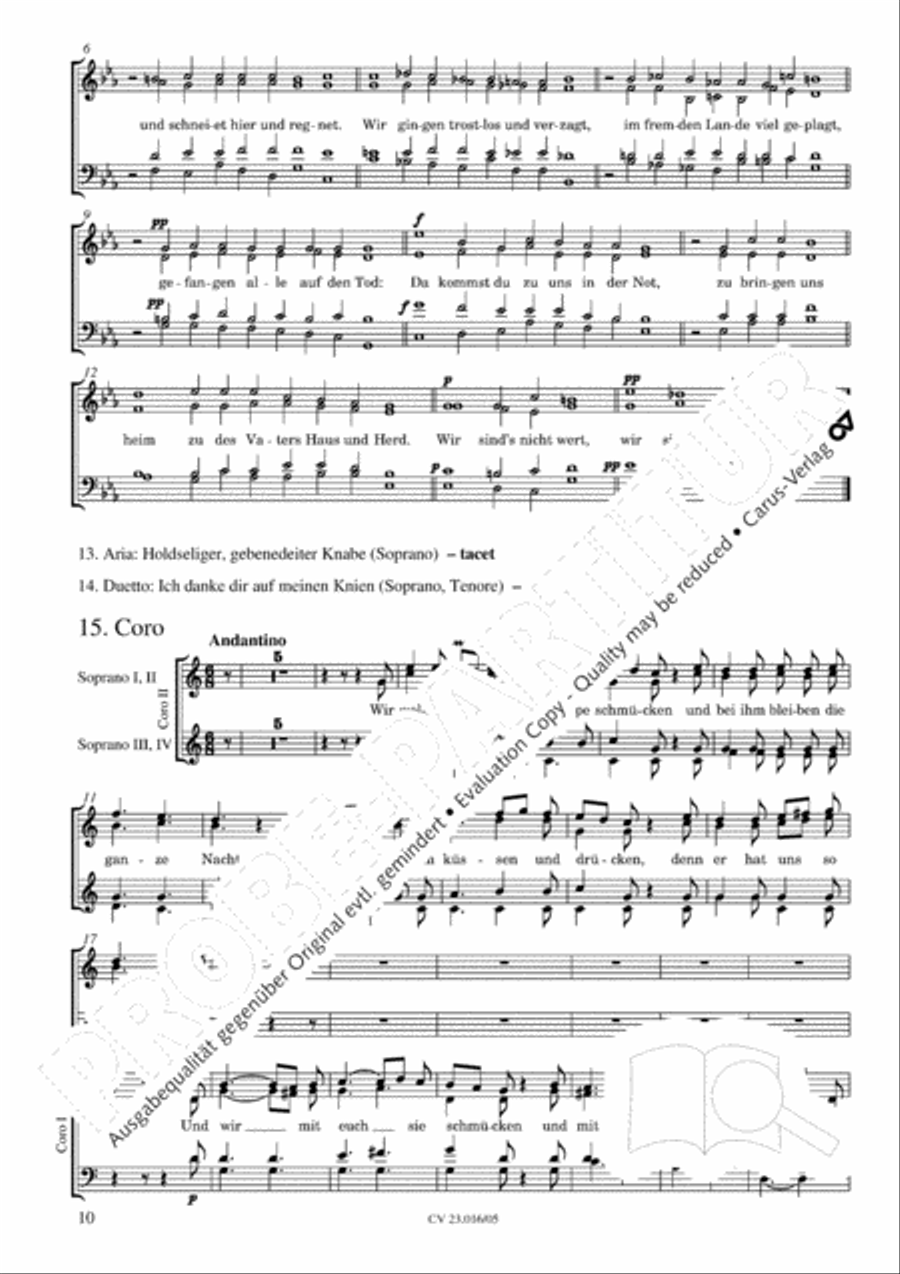 Weihnachtskantilene Weihnachtskantilene SSAATB scores gallery preview page 11