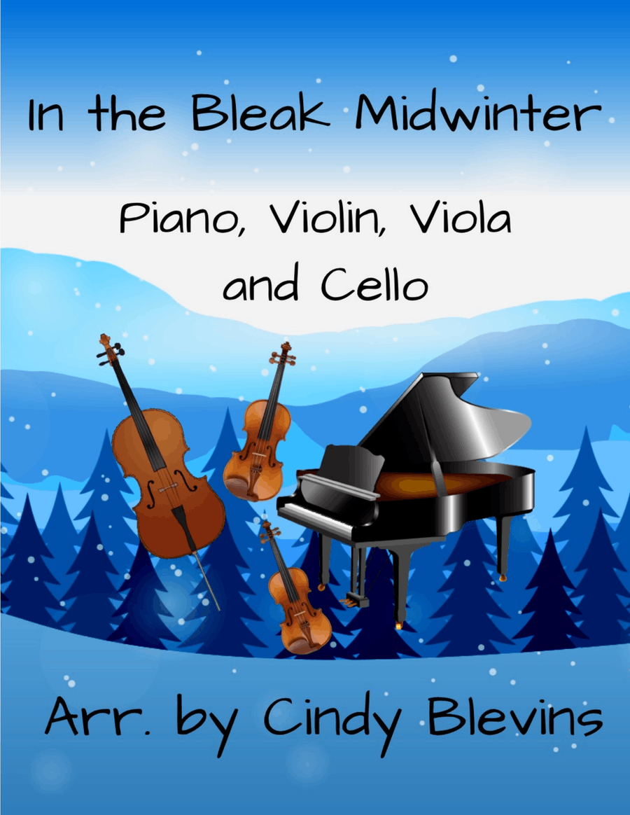 In the Bleak Midwinter, for Violin, Viola, Cello and Piano Small Ensemble scores gallery preview page 1