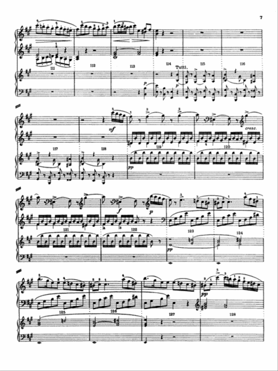 Mozart: Piano Concerto No. 12 in A Major, K. 414 Piano scores gallery preview page 6
