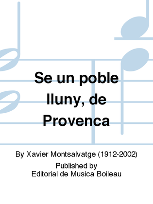 Book cover for Se un poble lluny, de Provenca