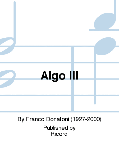 Algo III