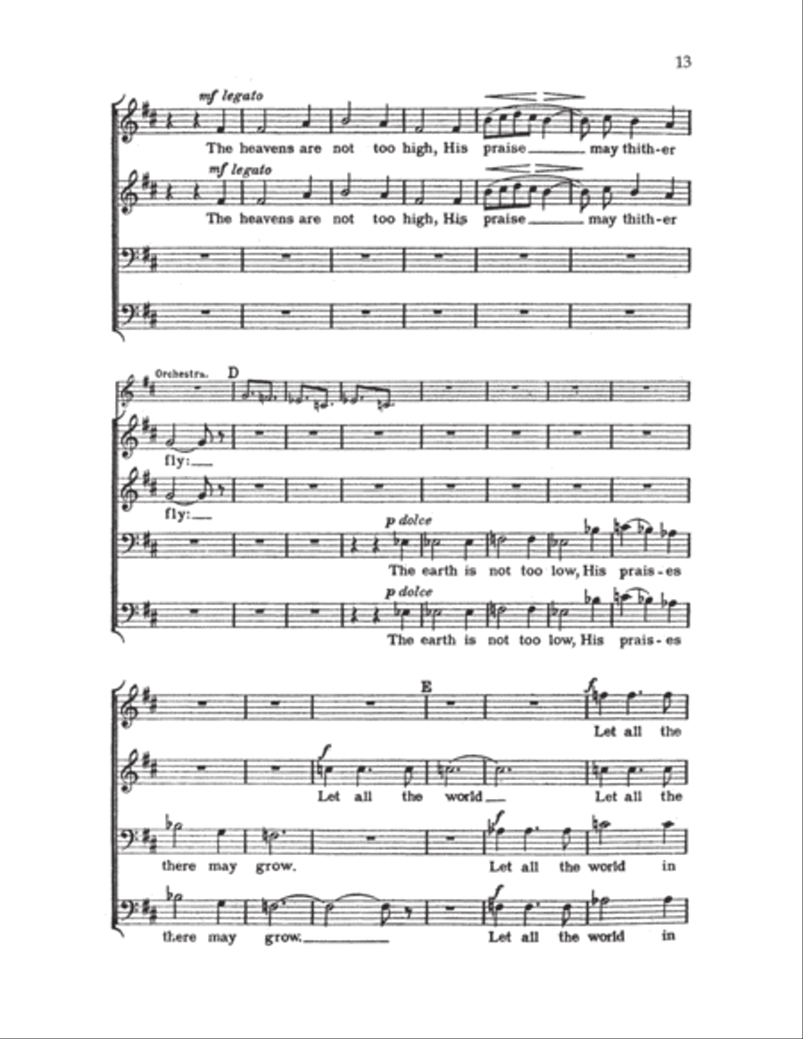 Five Mystical Songs TTBB scores gallery preview page 8