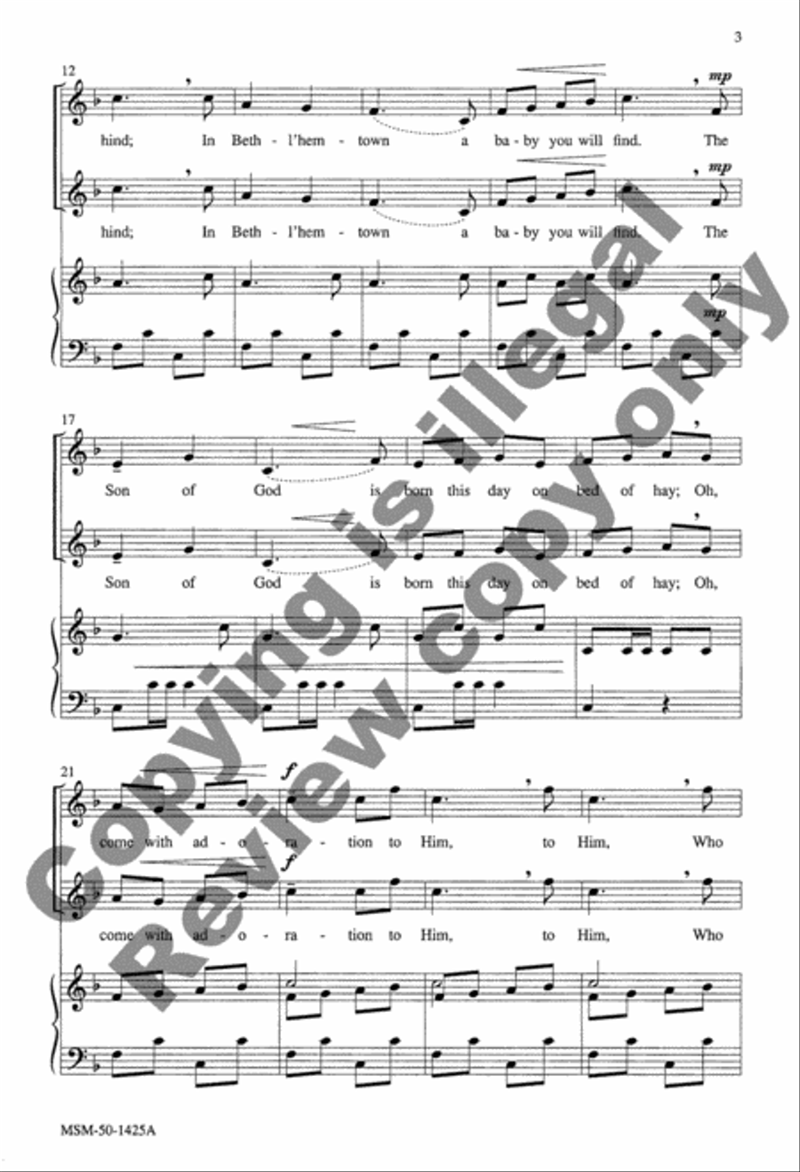 Awake! Arise! Awake! Arise! 3-Part scores gallery preview page 8