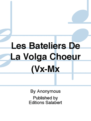 Book cover for Les Bateliers De La Volga Choeur (Vx-Mx