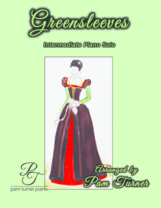 Book cover for Greensleeves (Intermediate Piano Solo)