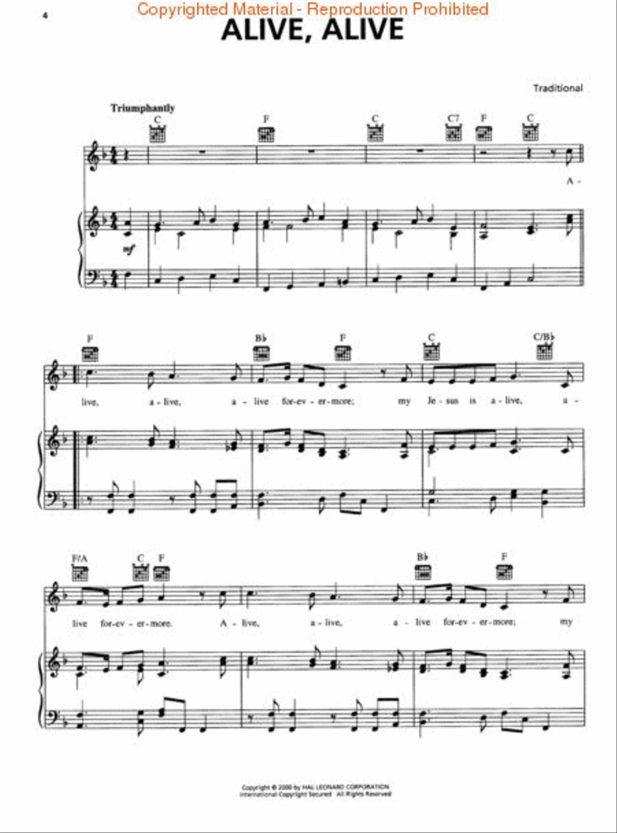 The Christian Children's Songbook Piano, Vocal, Guitar scores gallery preview page 4